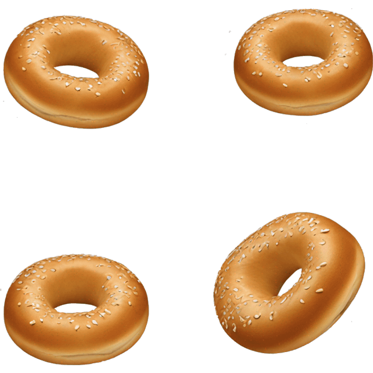 running bagel emoji