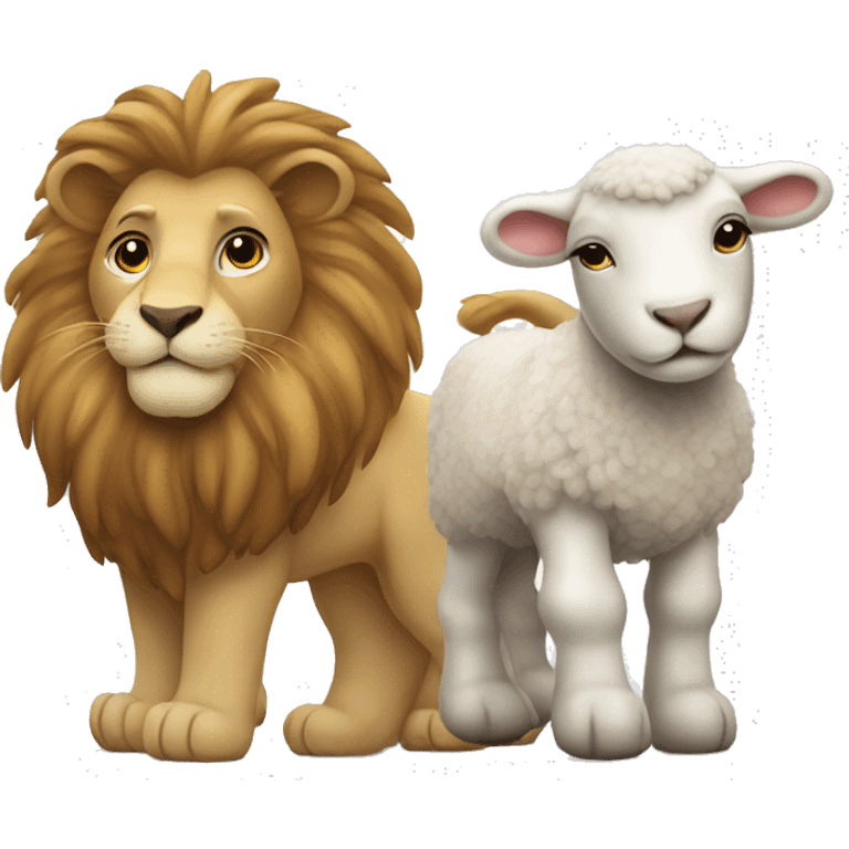 lion and lamb emoji