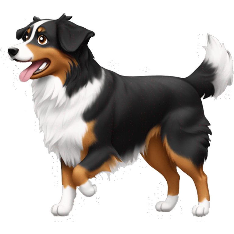 Anvil with Jumping Australian shepherd  emoji