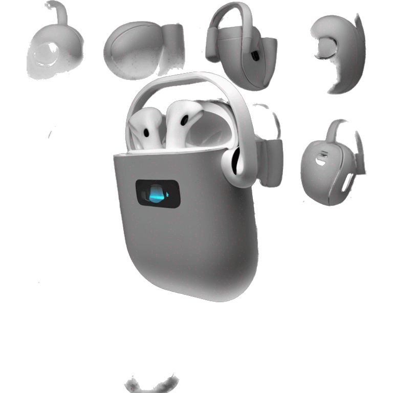 Headset AirPods Max on black background  emoji