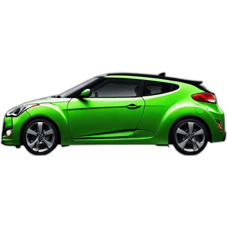 Hyundai veloster black and green emoji