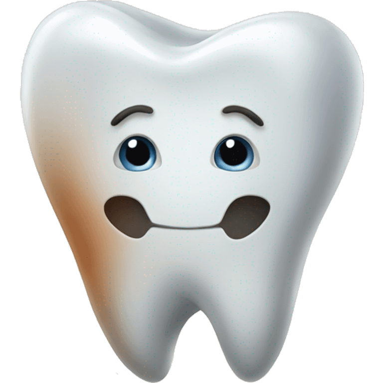 tooth with caries emoji