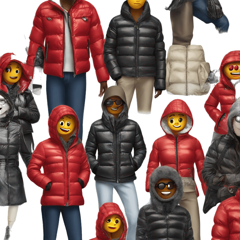 Moncler jacket emoji