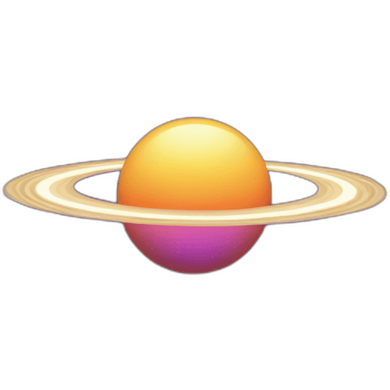 purple heat with saturn ring emoji