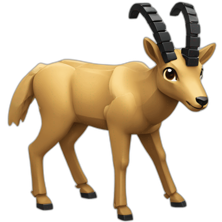 chamois playing Lego emoji