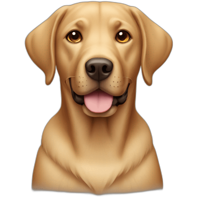 Labrador dog brown emoji