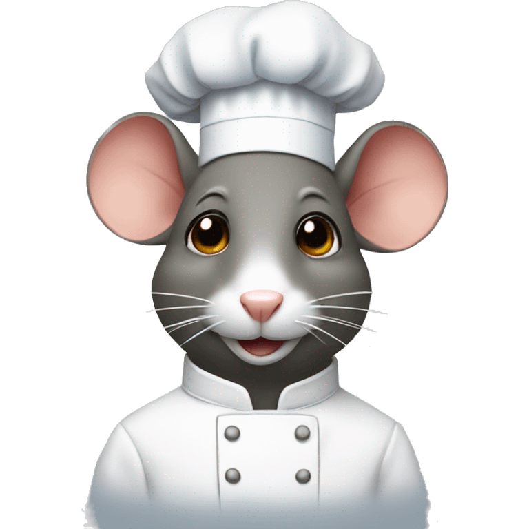 Rat with chef hat emoji