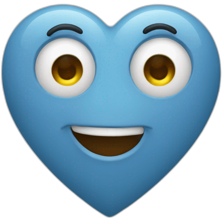 coeur bleu clair emoji