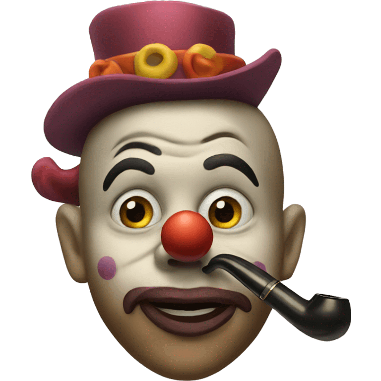 clown with a pipe emoji