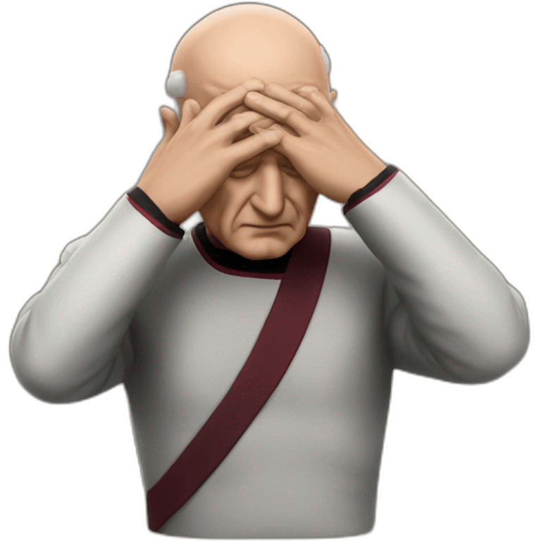 picard face palm photo realistic emoji