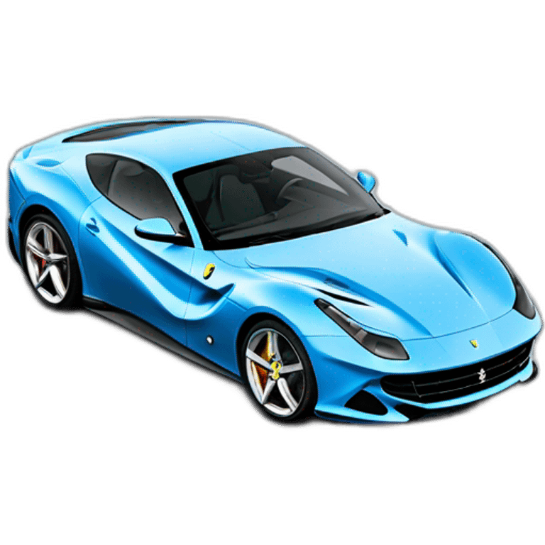 Ferrari 812 gts bleu clair emoji