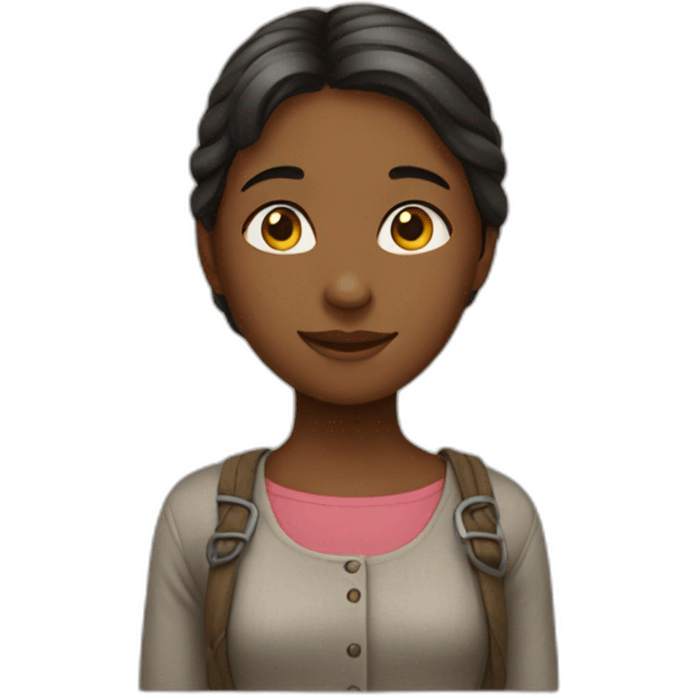 Girl in village emoji