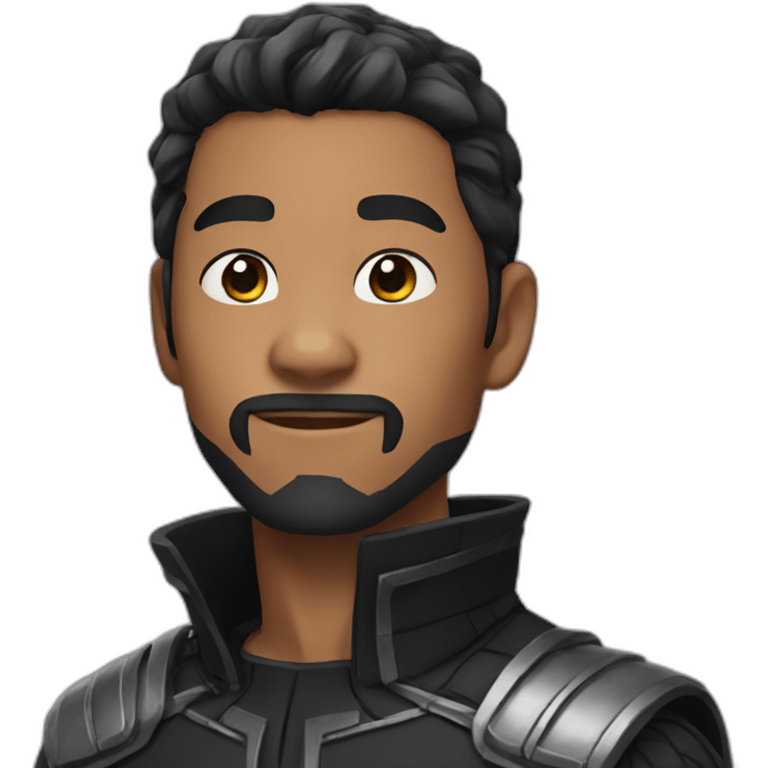 Asian black panther character emoji