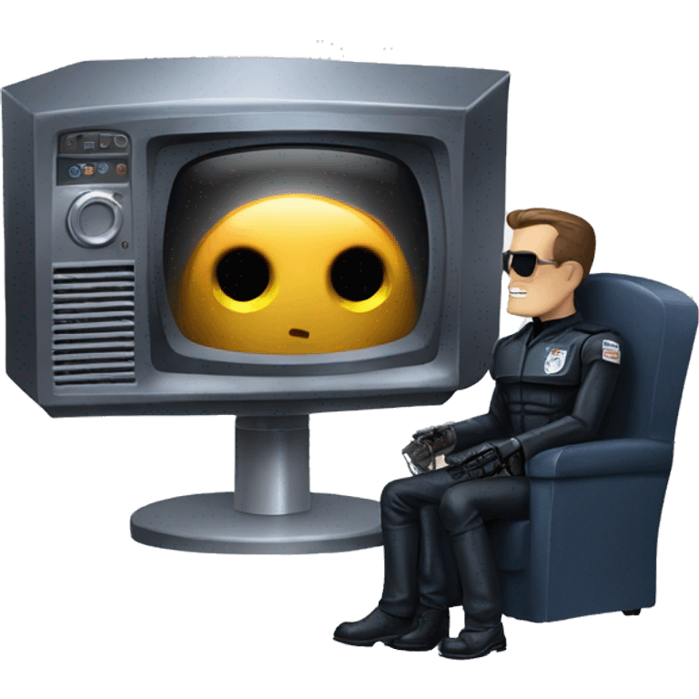 terminator t1000 watching tv emoji