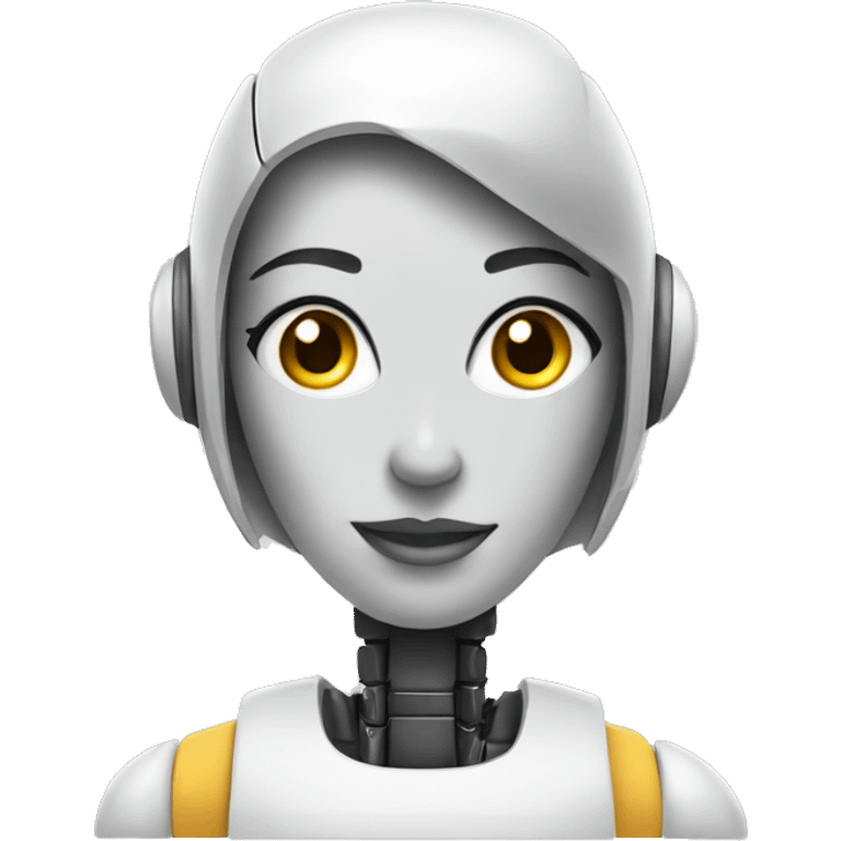 female robot for service center emoji