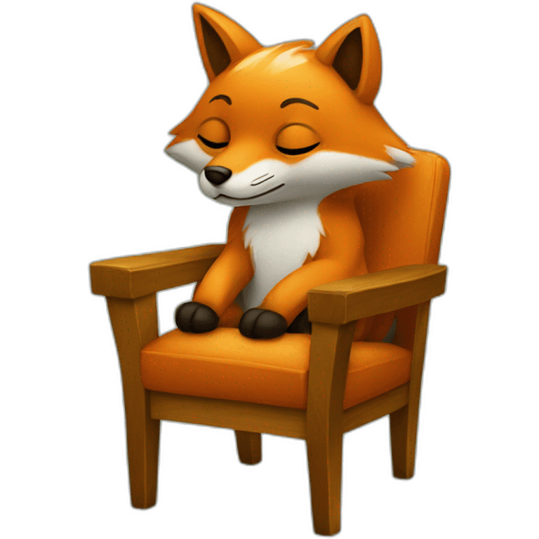 Fox strapped to a chair emoji