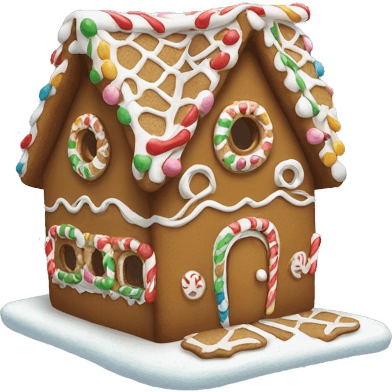 Gingerbread house emoji