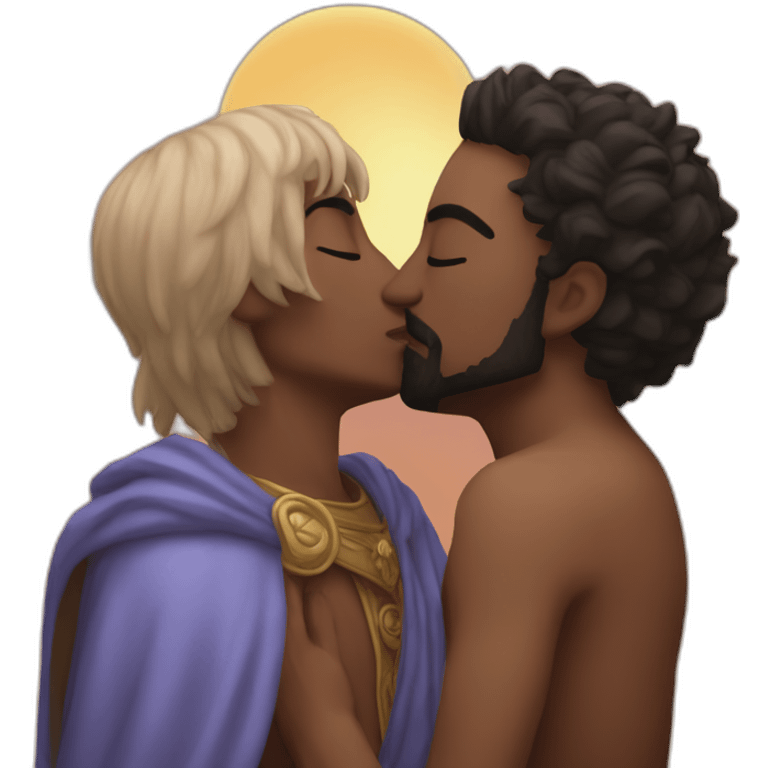 Theorus and Terracid kissing emoji