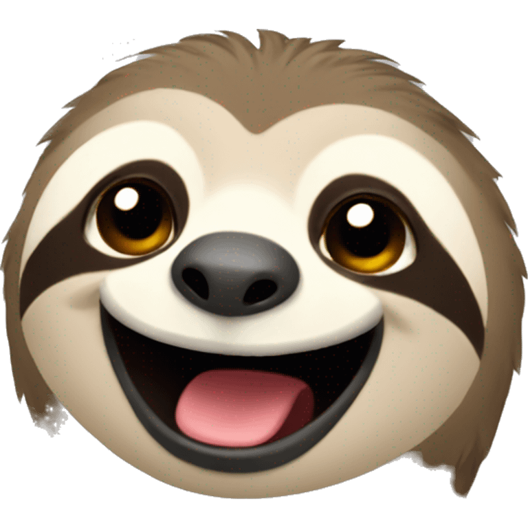 happy sloth emoji