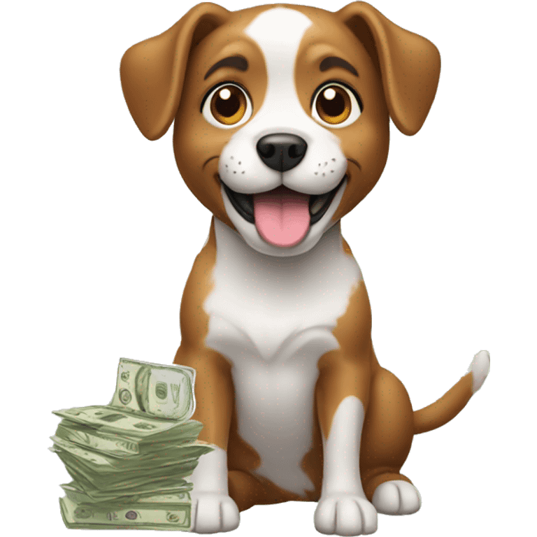 Dog teaching finance  emoji