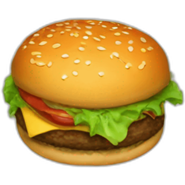 high resolution burger emoji