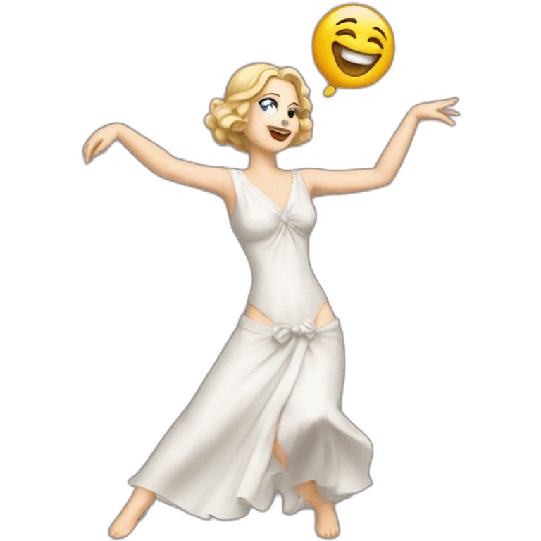 Madona dancing emoji