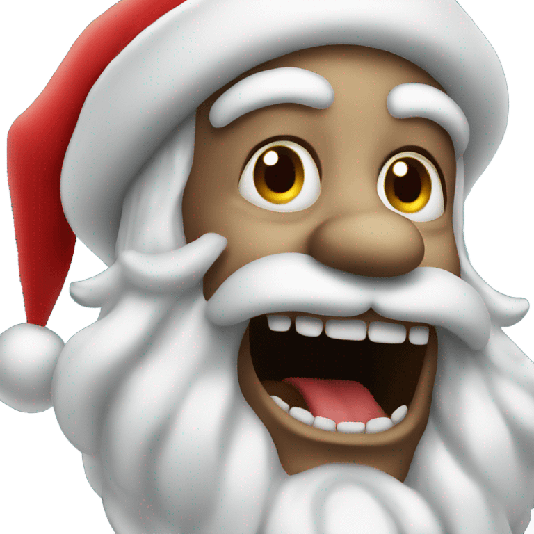 Creepy santa emoji