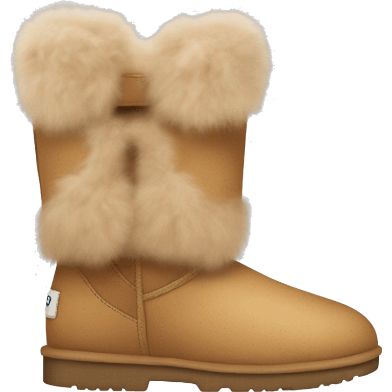 Fluffy camel coloured uggs emoji