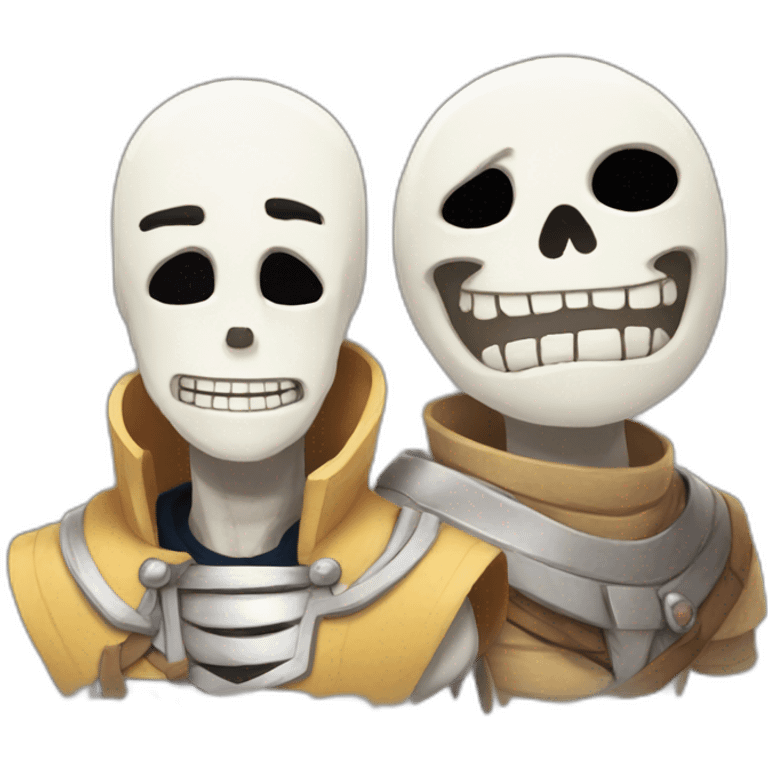 sans and papyrus from undertale emoji