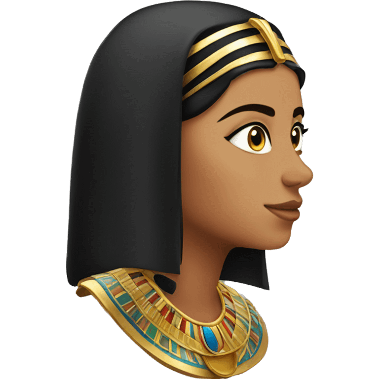 egyptian girl in profile emoji