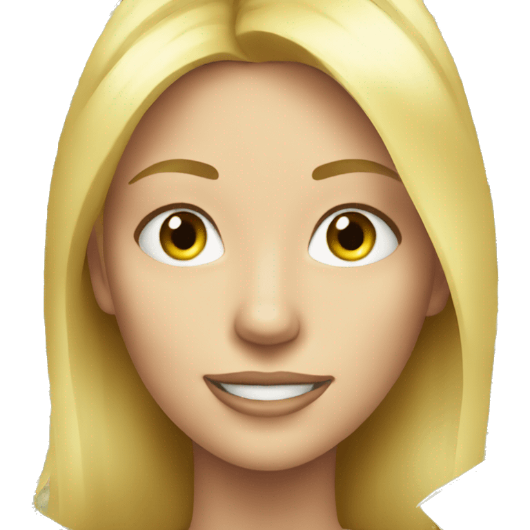 Blonde girl with money flying around emoji