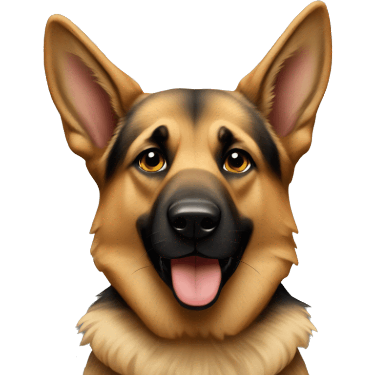 german shepard popping  emoji