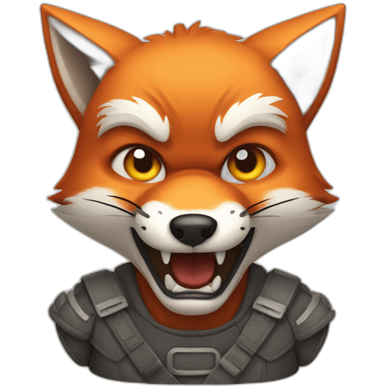 angry fox emoji