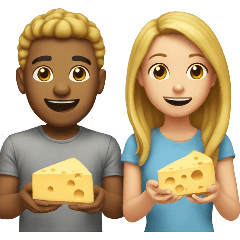 Me and my bro eat cheese  emoji