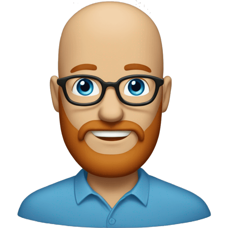 bald big red beard blue eyes teacher emoji