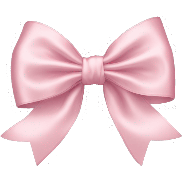 Light pink satin bow emoji