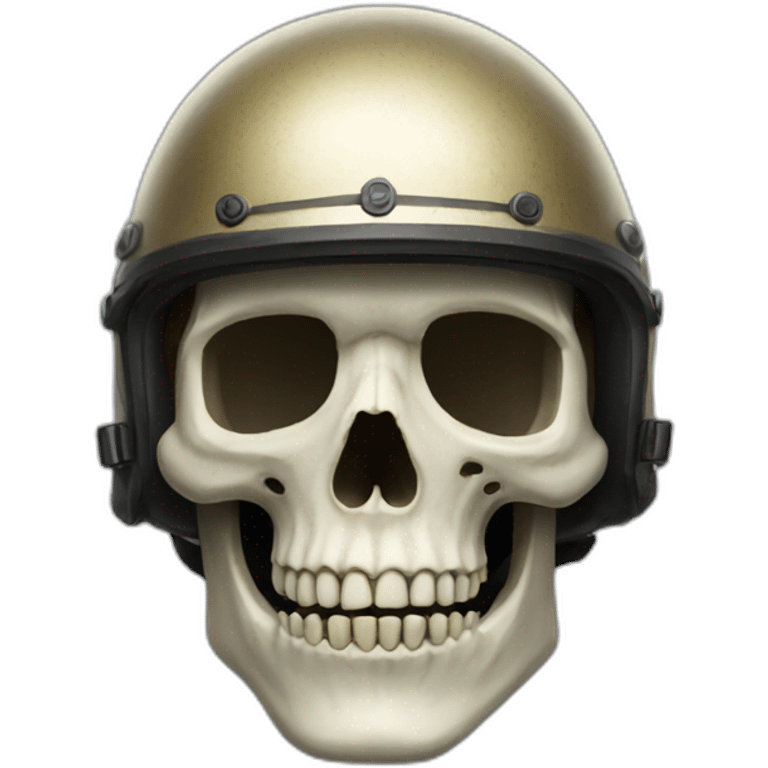 skull helmet emoji