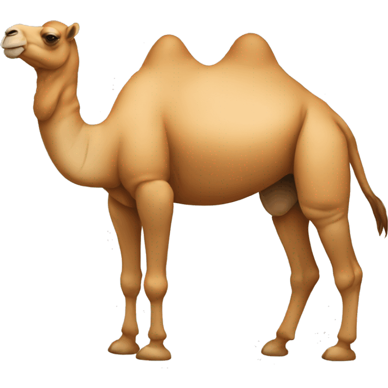 make a camel shaped like triangle emoji