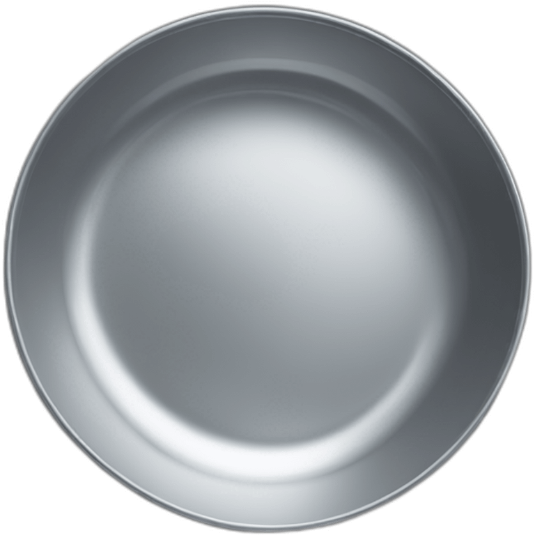 Empty metal dish emoji