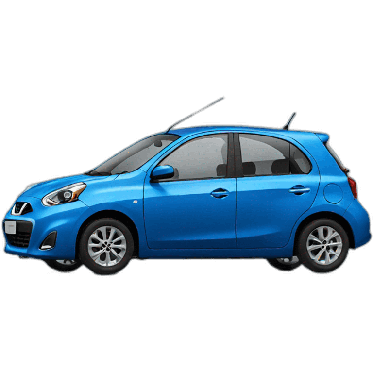 Nissan march blue emoji