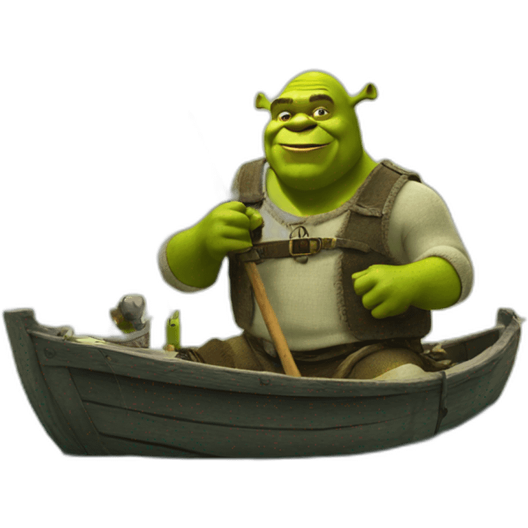 Shrek fishing emoji