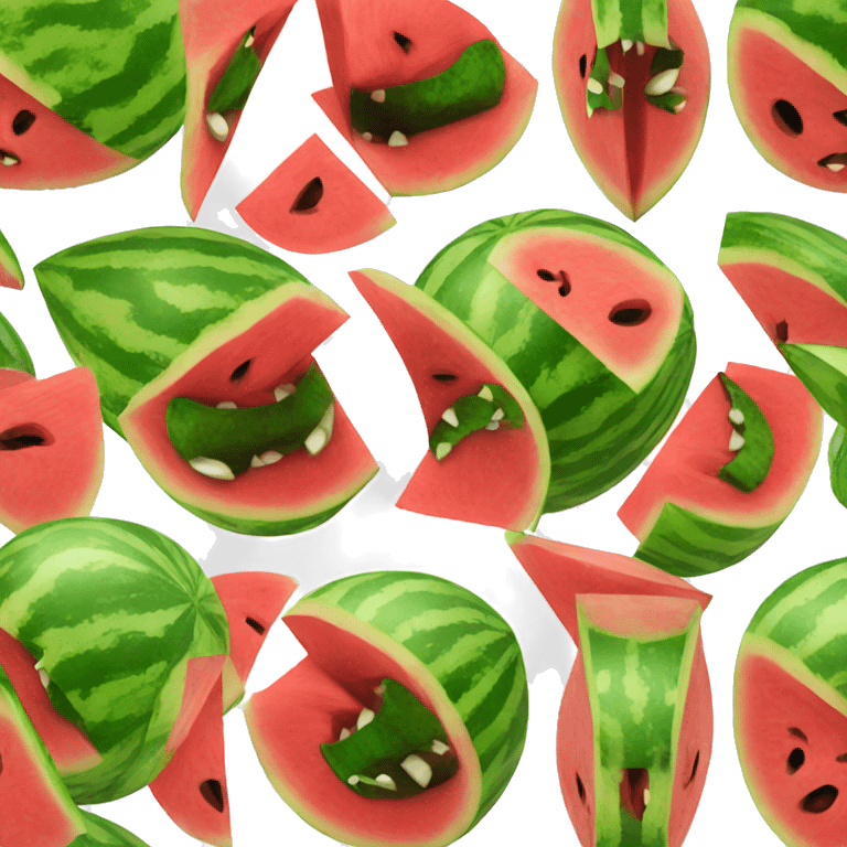 Angry watermelon  emoji