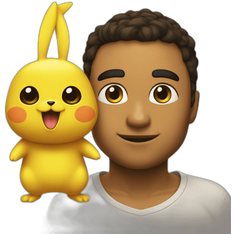 Sacha et pokachu emoji