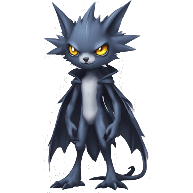 cute cool edgy sharp eldritch punk Digimon-Fakemon-animal full body emoji