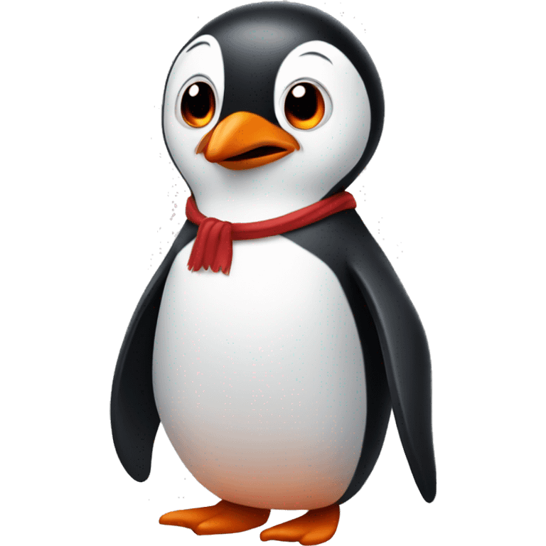 penguin with red skin emoji