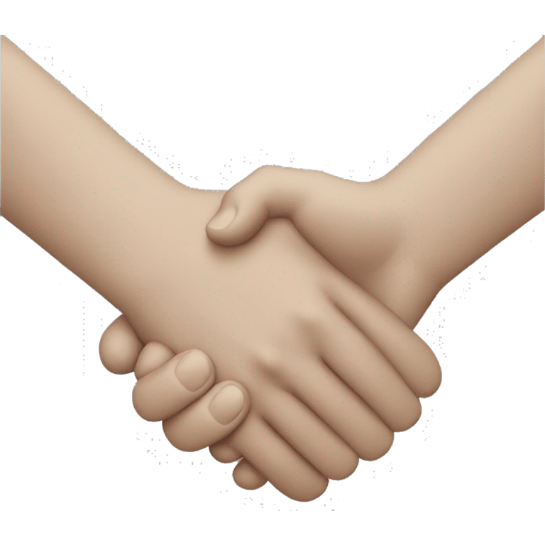 Two hands performing a handshake gesture, indicating a cordial greeting between friends or associates. emoji