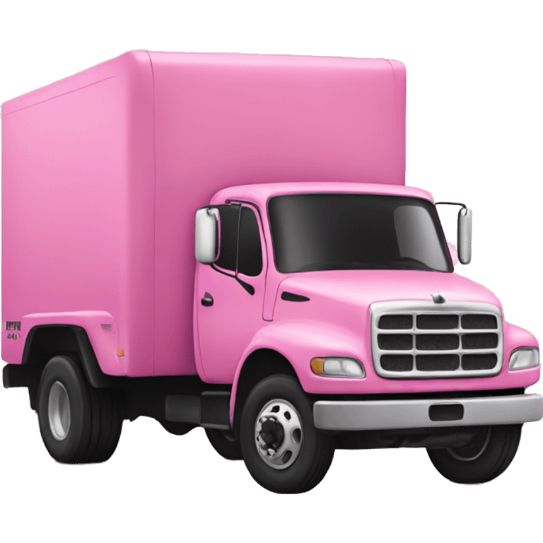 Pink truck emoji