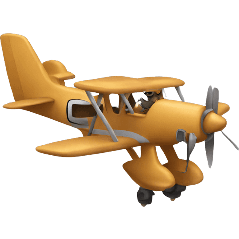 Horse in a plane emoji