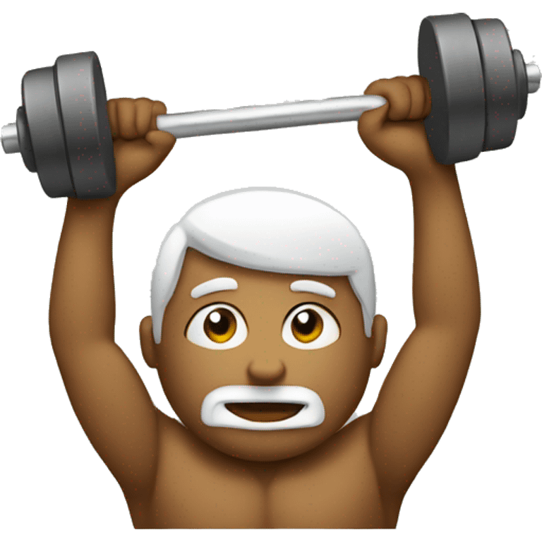 lifting weight emoji