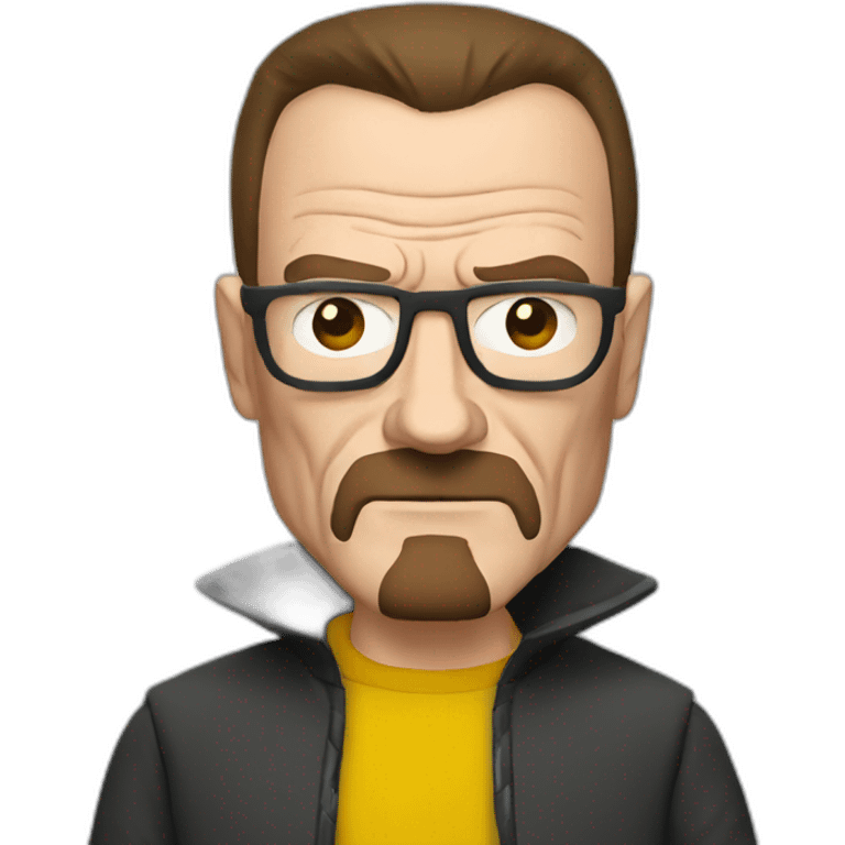 Walter White wearing a Batman suit, no mask, no cowl emoji